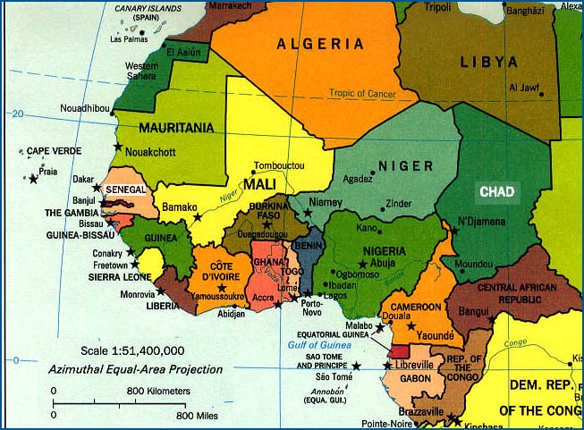 Map of West Africa